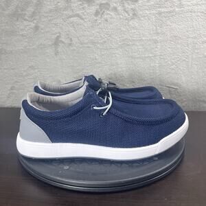 SKONI Womens Size 9 Navy Mesh Slip On Loafer Casual Comfort Golf Shoes NWOB